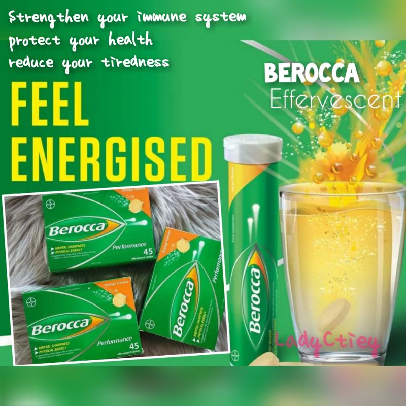 Buy Now - Berocca Performance Effervescence Vitamins & Minerals - 30  Tablets for Physical & Mental Performance