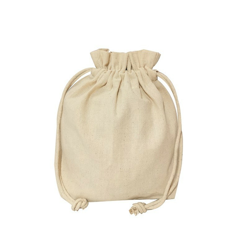 Small Canvas Drawstring Bag Mini Pouch Natural Linen Goodies Bag ...