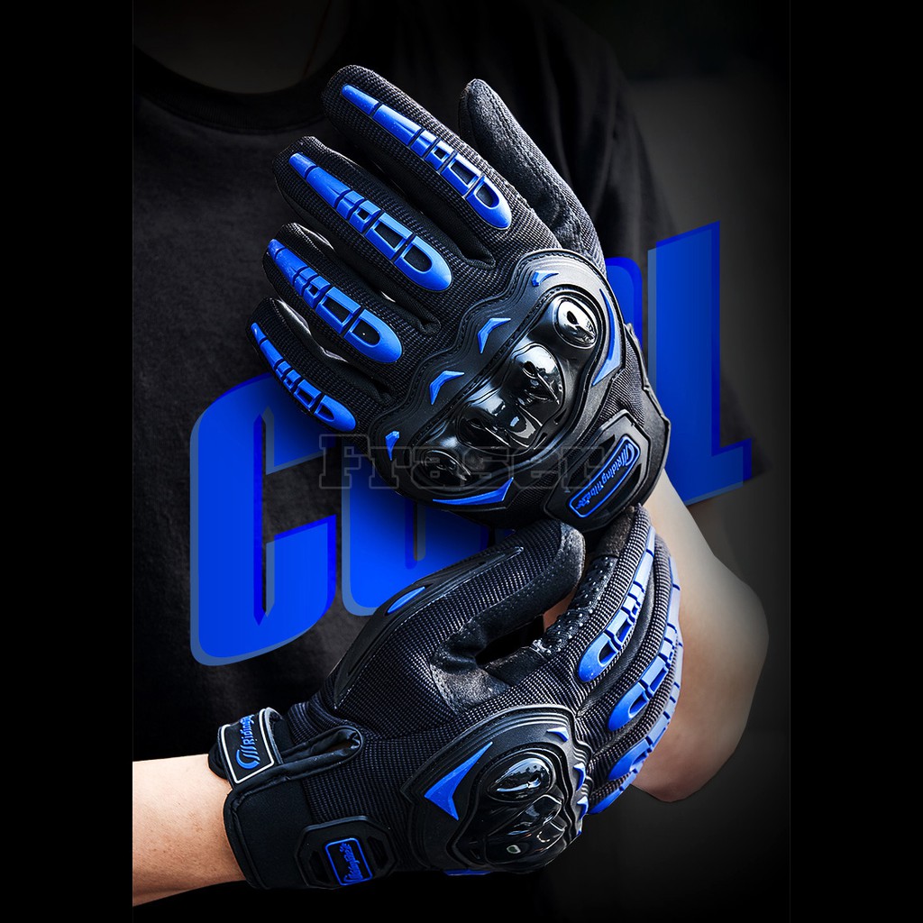 [Riding Tribe] All season Gloves Carbon Fiber Bike Motorcycle Motorbike ...