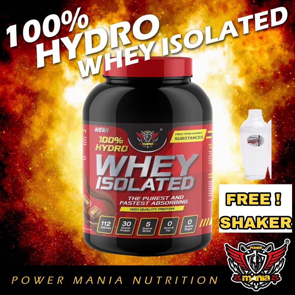 💯 Original Whey Protein Hydro Isolated Power Mania / Gym / Bina Badan ...