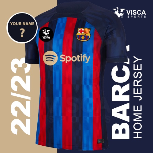 Barcelona jersey best sale with my name