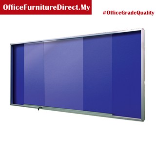 Papan Notis Kaca - Foam Notice Board Sliding Glass Cabinet with ...