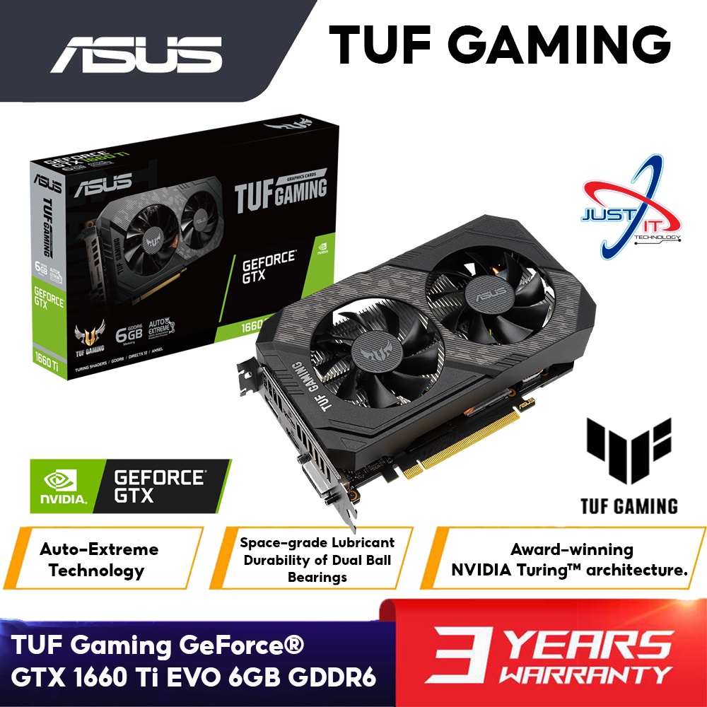 ASUS TUF GTX1660TI-6G-EVO-GAMING GTX1660 TI 6GB DDR6 VGA Card