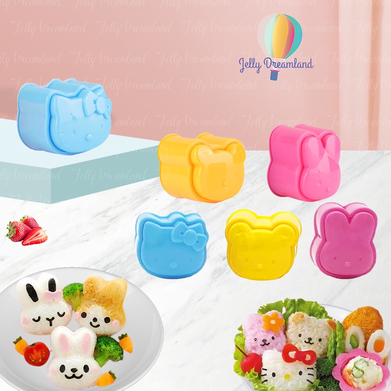 3D Cute Cartoon Sushi Maker Roll Rice Mould Baby Food Hello Kitty ...