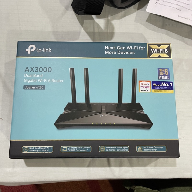 TP-Link Archer AX50 AX3000 Dual Band Gigabit WiFi 6 Wireless Router ...