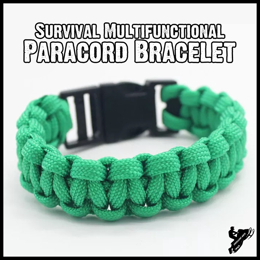 Survival Parachute Cord Multifunctional Paracord Bracelet Shopee Malaysia