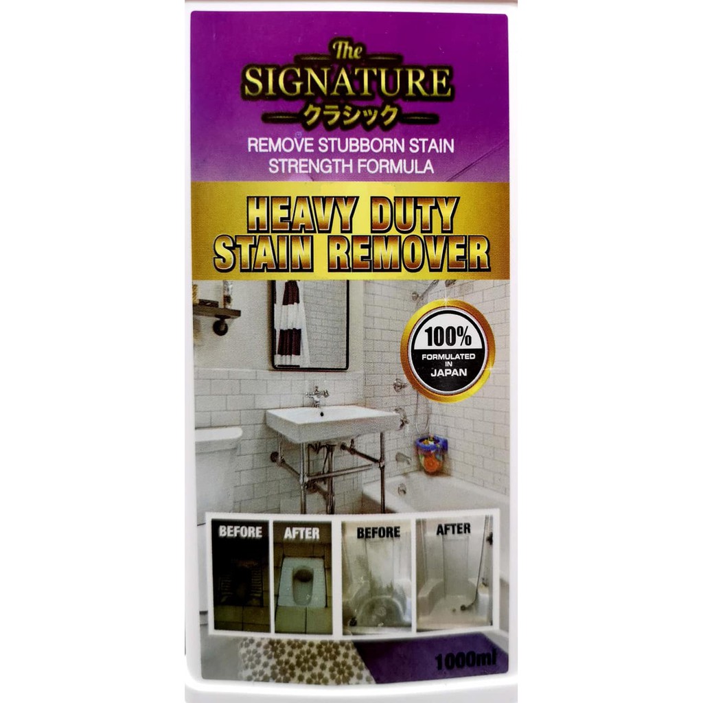 SIGNATURE HEAVY DUTY STAIN REMOVER 1000ML JAPAN FORMULA | Shopee Malaysia
