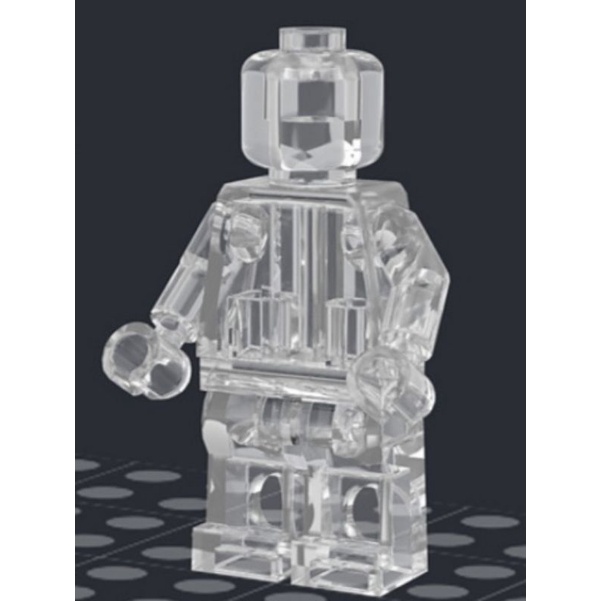 Transparent lego hot sale minifigure