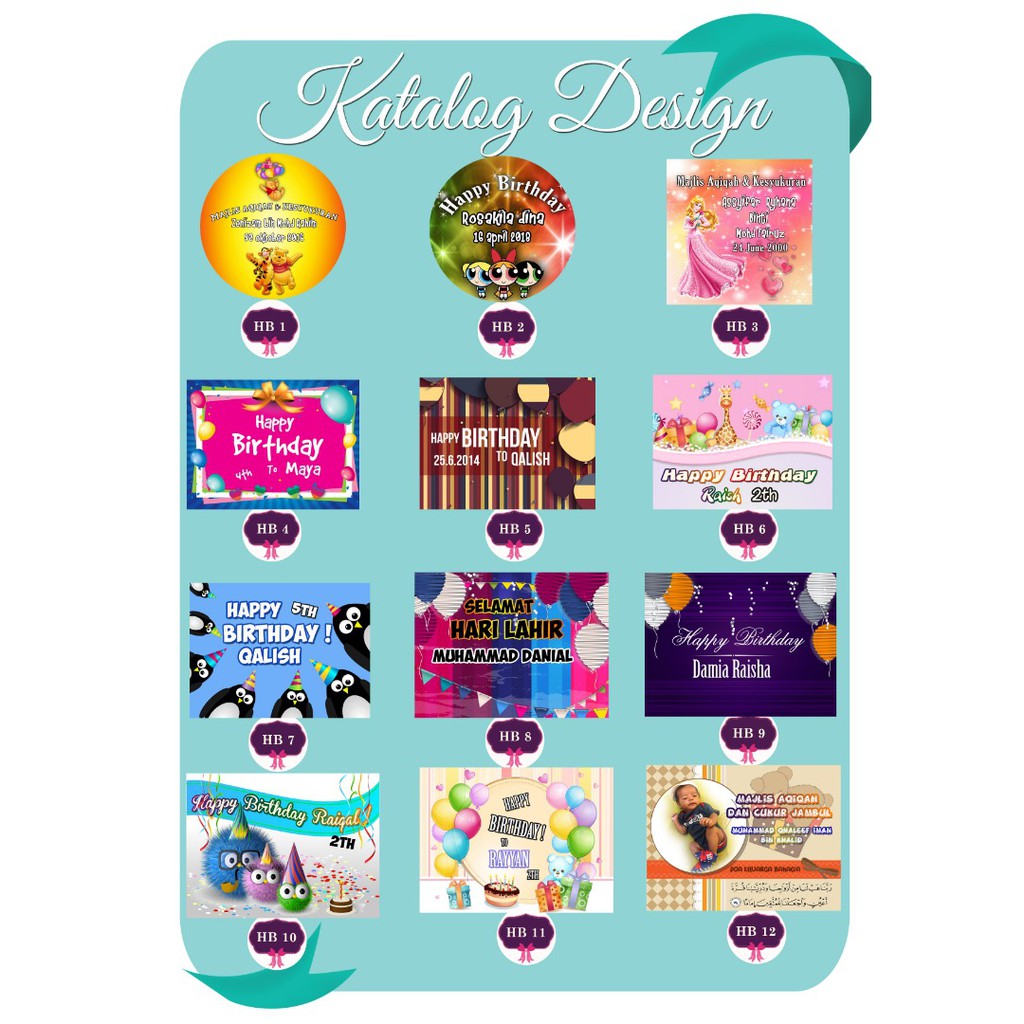 BIRTHDAY & AKIKAH FRIDGE MURAH Shopee Malaysia