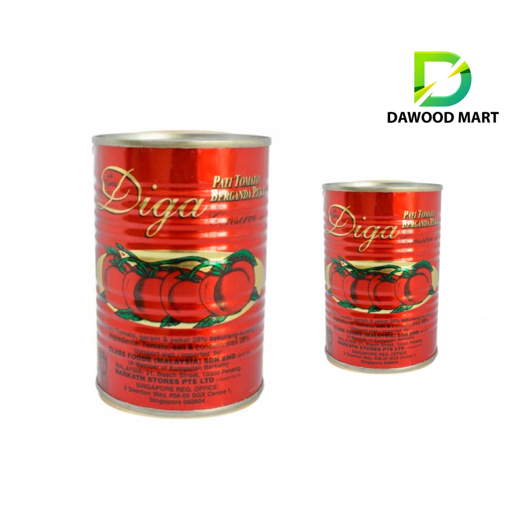 DIGA | Tomato Puree | 800g | 400g | Shopee Malaysia