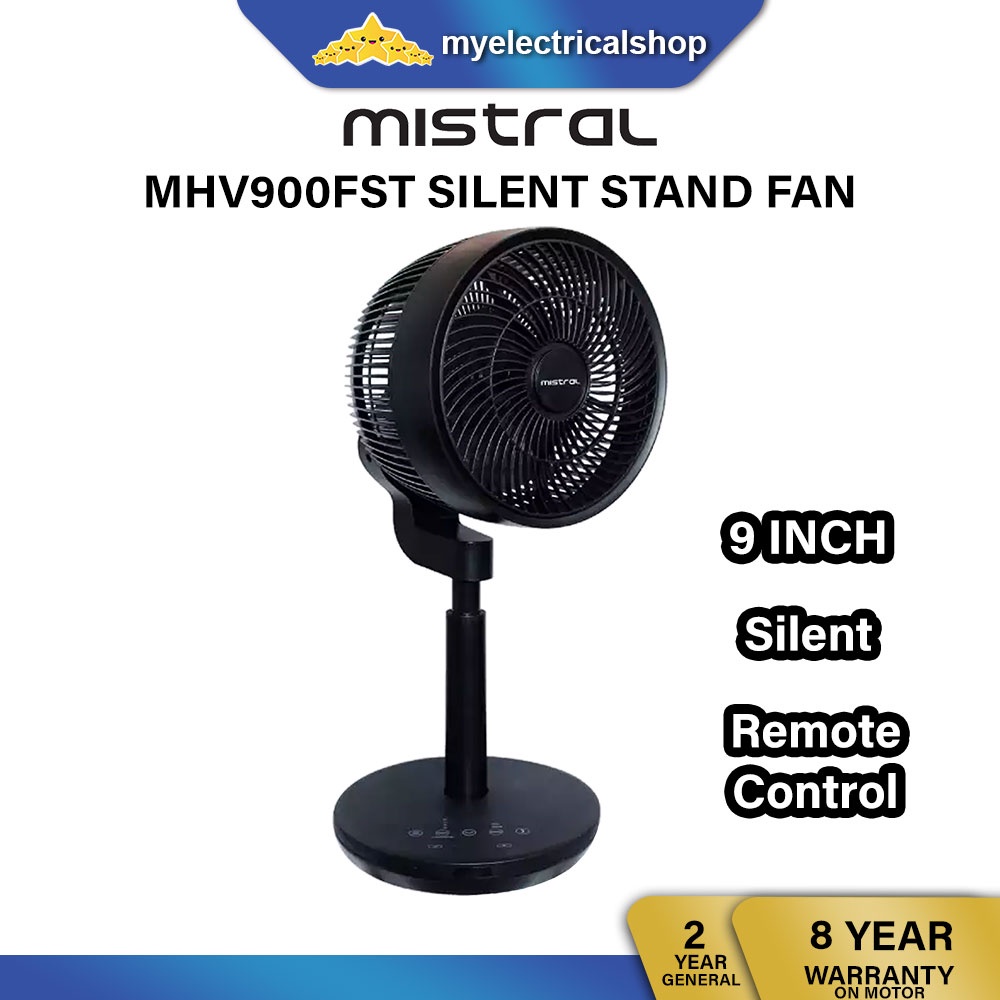 Mistral MHV900FST Silent Stand Fan High Velocity Fan With Remote