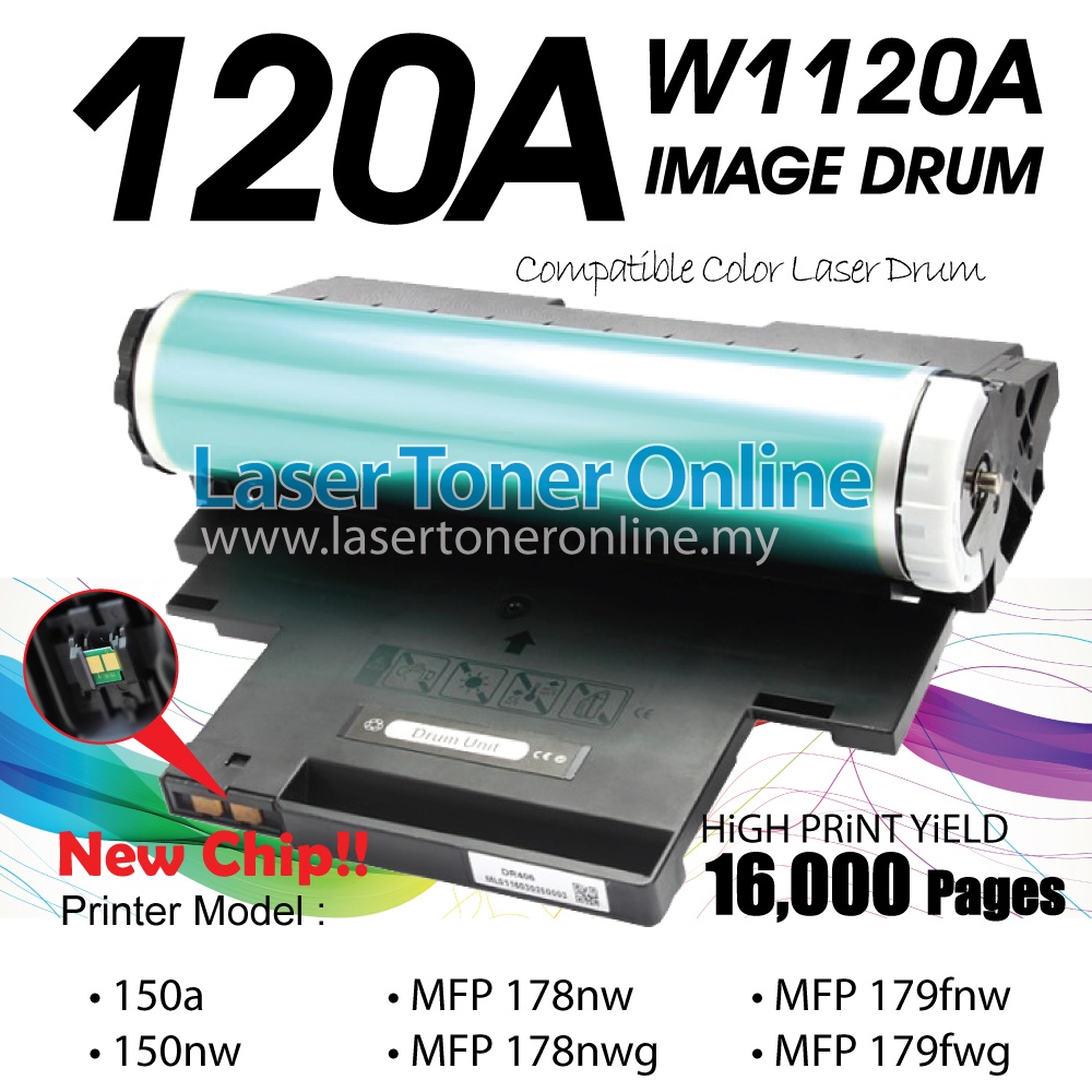 W1120A - Tambour Original HP 120A - HP Color Laserjet 150a/150nw/MFP  178nw/MFP 179fnw