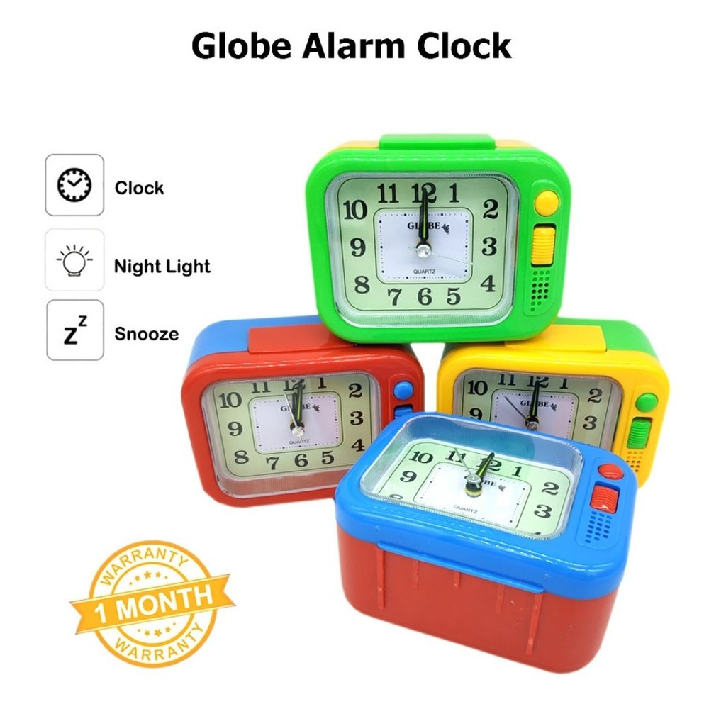 Globe Alarm Clock / Jam Loceng Globe (205L) With Night Light
