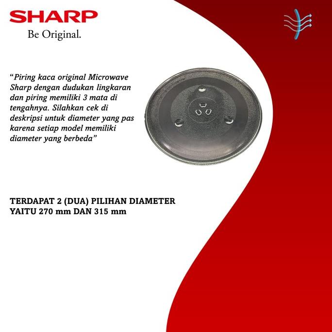 Sharp Microwave Glass Plate (Rotating Glass Plate) Shopee Malaysia
