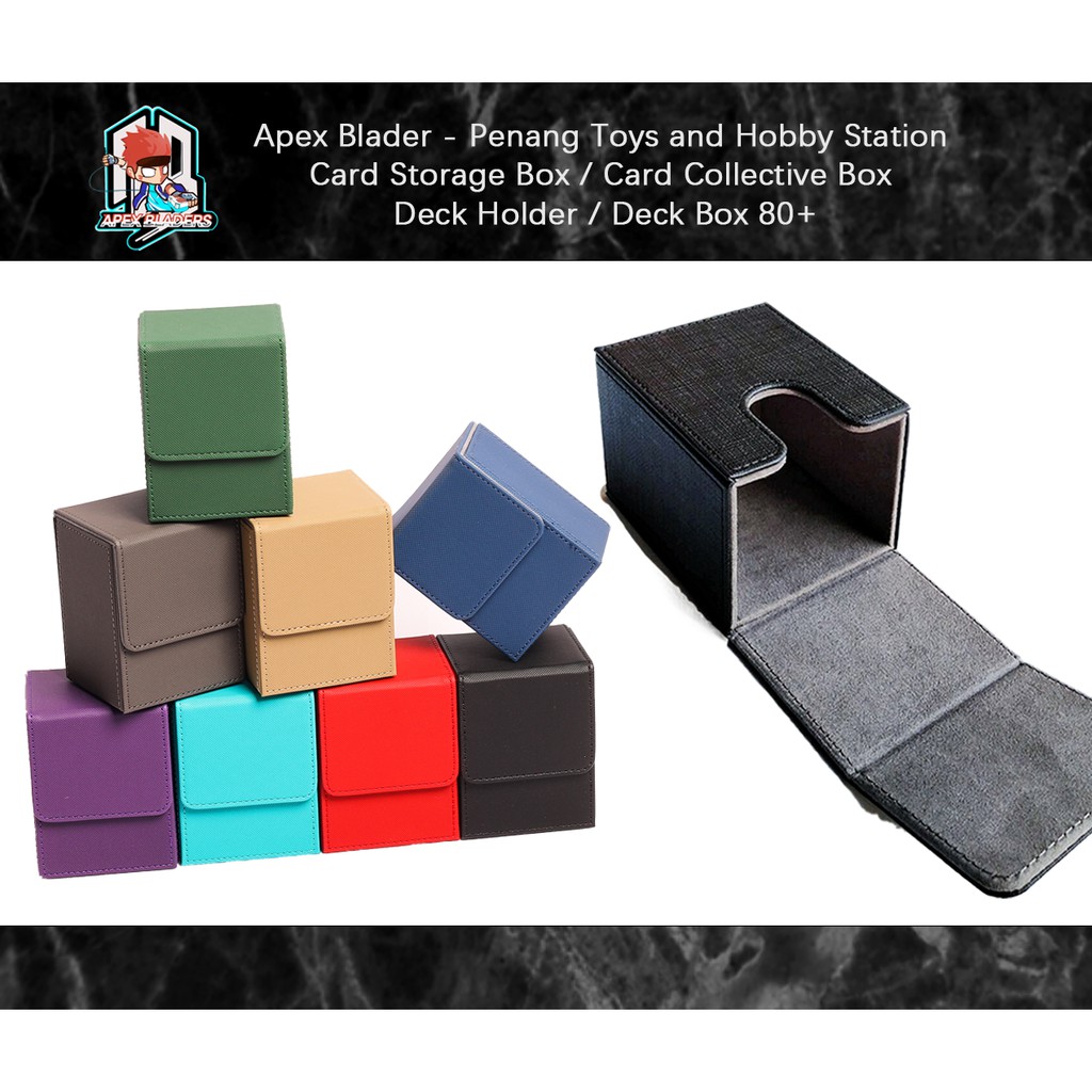 Leather Card Storage Box / Card Collective Box / Card Deck Box / Card
