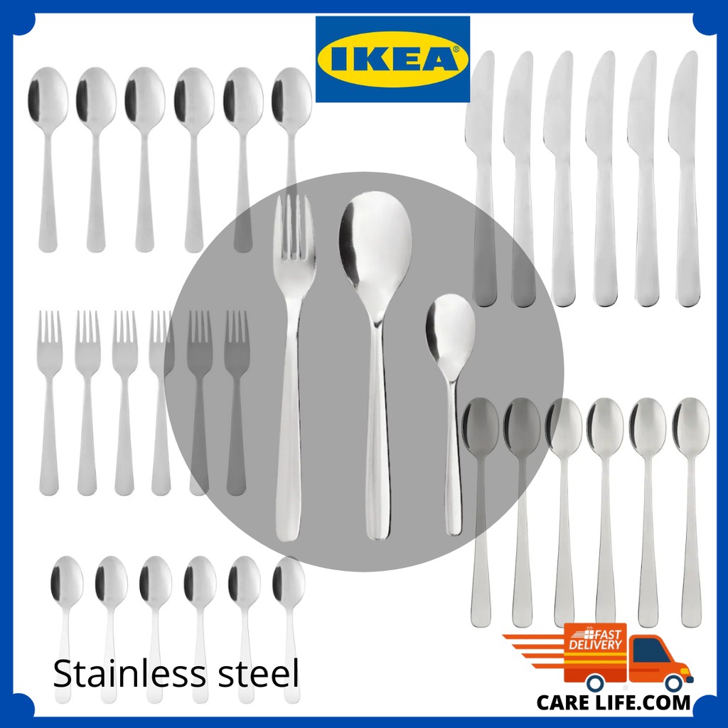 IKEA (DRAGON) QUALITY Stainless steel 18jenis SET Dessert knife/Spoon