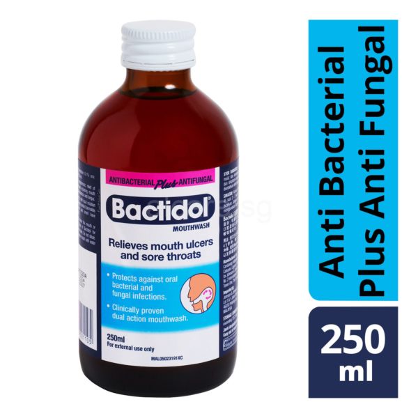BACTIDOL BETADINE Mouthwash Relives Mouth Ulcers And Sore Throats