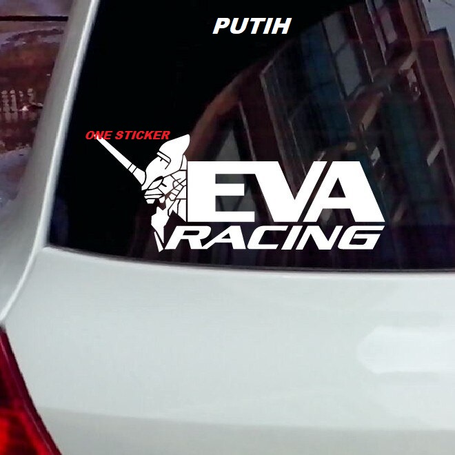 Ready Cutting Sticker JDM EVA RACING Car Body Window Sticker | Shopee ...