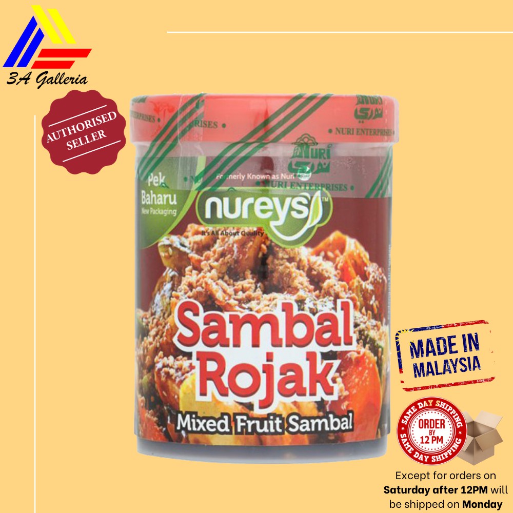 Nureys Sambal Rojak (Mixed Fruit Sambal) 230g | Shopee Malaysia