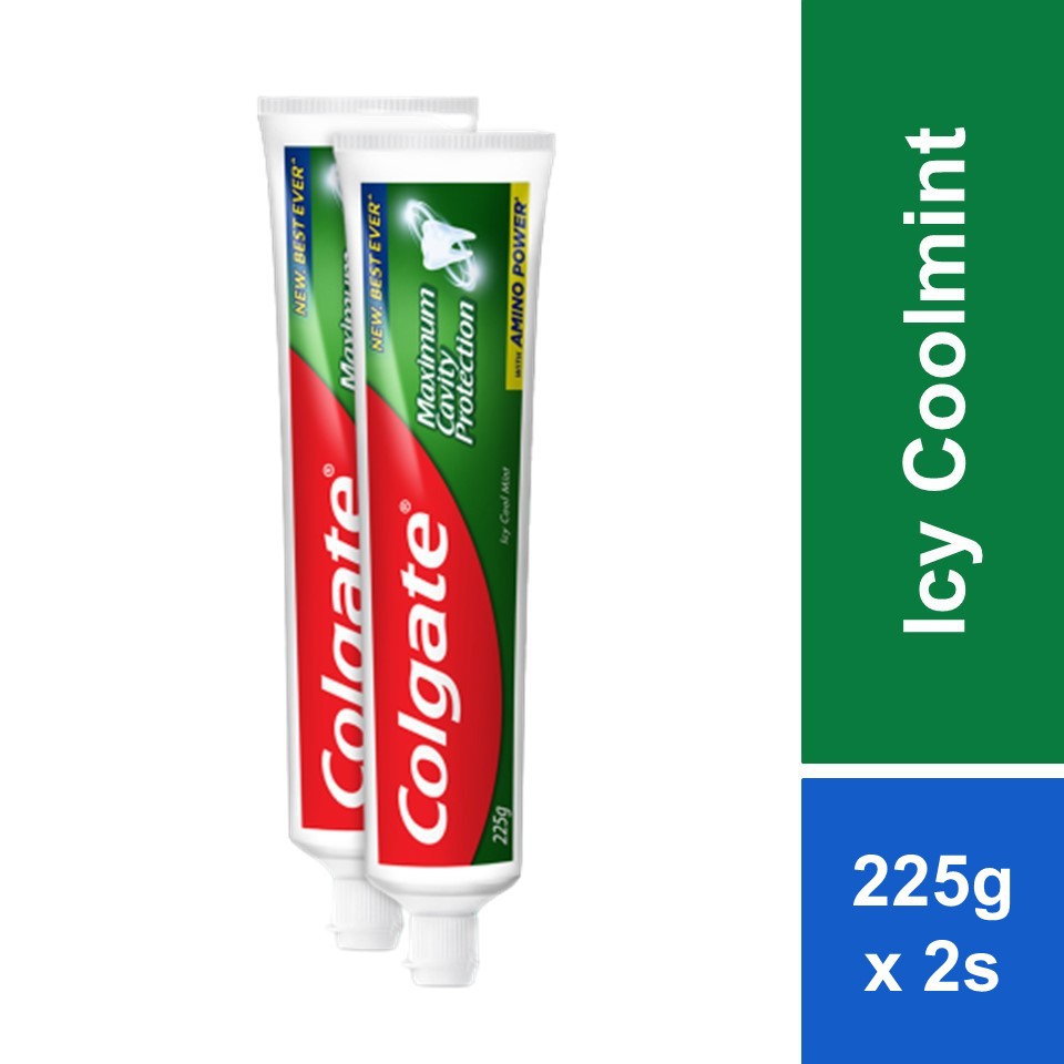 Colgate Maximum Cavity Protection Icy Cool Mint Flavour Toothpaste 225g ...