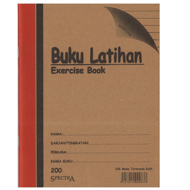 Spectra Buku Latihan| Exercise Book- Single Line 单线 练习 簿 | Shopee Malaysia