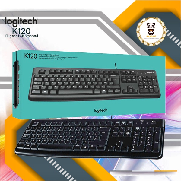 LOGITECH K120 USB WIRED KEYBOARD (BLACK) | Shopee Malaysia