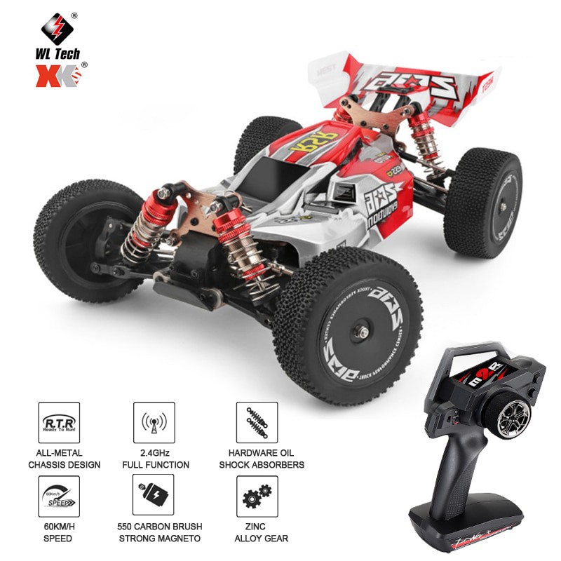 Wltoys 144001 1/14 2.4G Racing RC Car 4WD High Speed Remote Control Vehicle