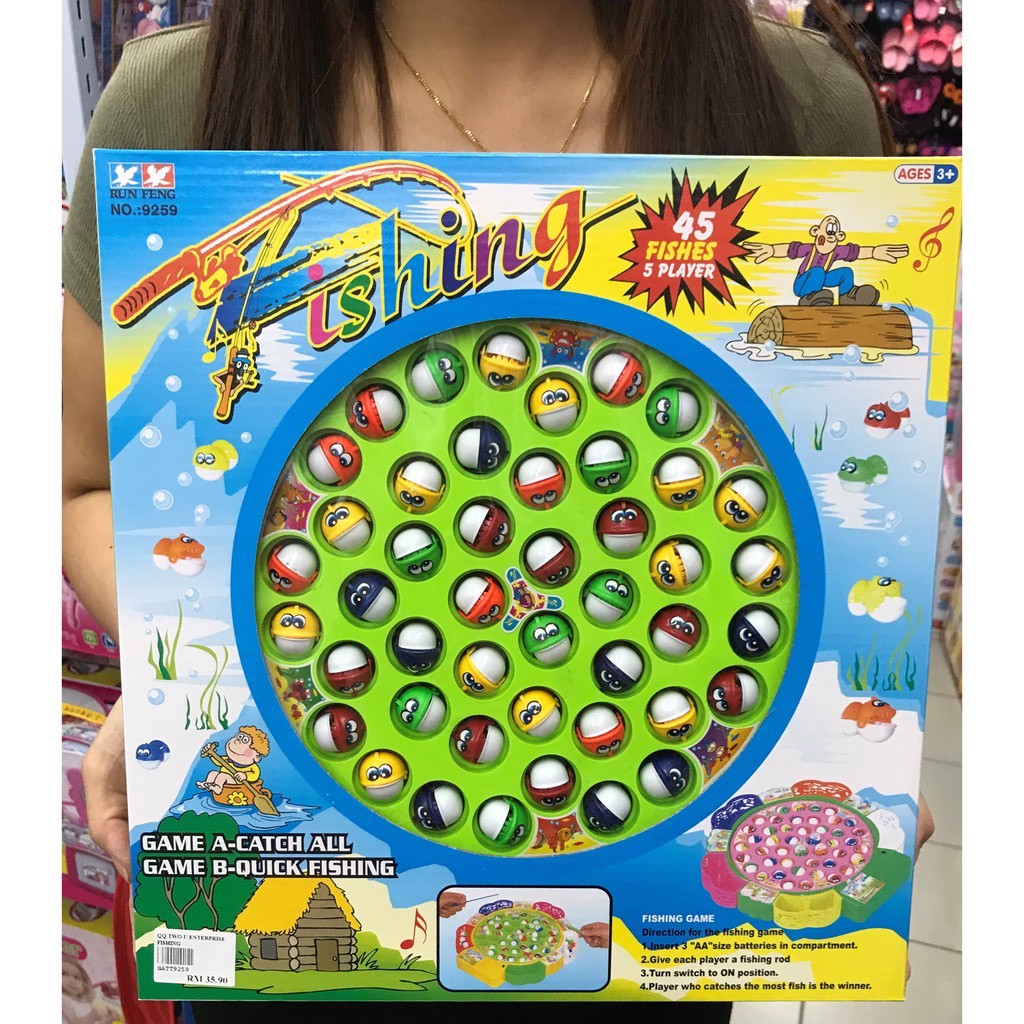 BIG Size Rotation Musical Fishing Games | Shopee Malaysia