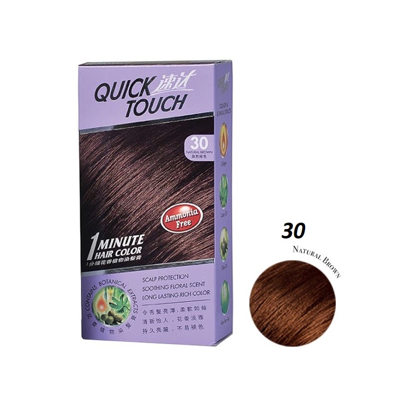 Quick Touch 1 Minute Hair Color For Grey Hair Coverage Only Instant ...