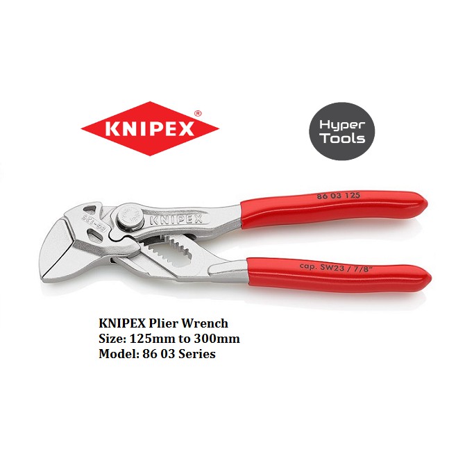 KNIPEX Plier Wrench Size 125mm to 300mm / Model 86 03 Series