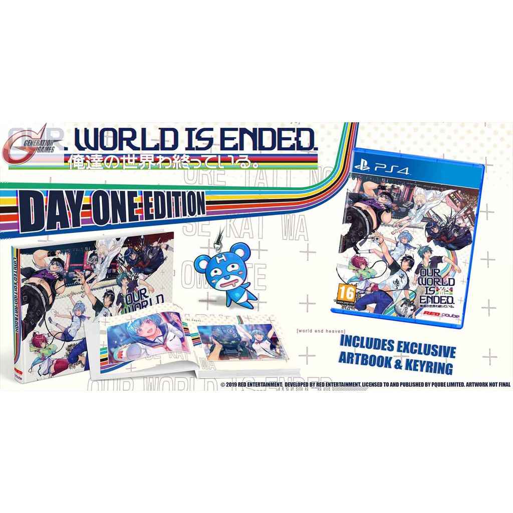 Jeu OUR WORLD IS ENDED Day One Edition - PS4/PS5, Neuf Sous Blister Avec Porte-clés