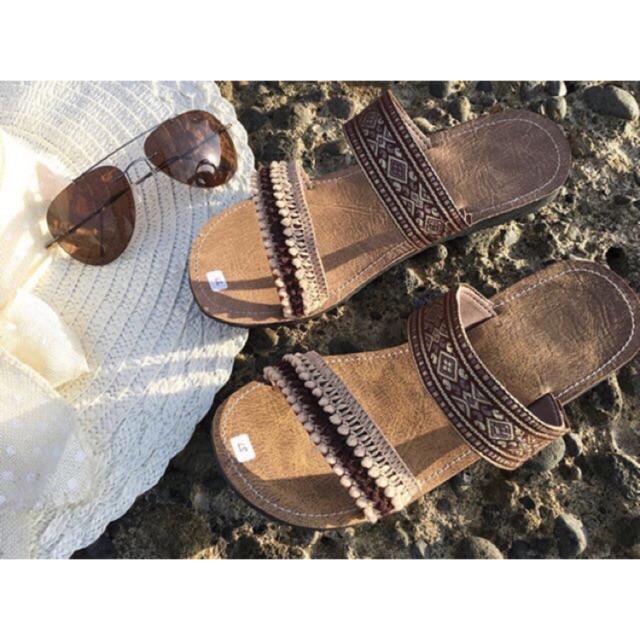 Boho Sandals B50 bohemian Sandals Ethnic Sandals Girls Sandals Shopee Malaysia