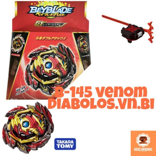 Beyblade Original Takara Tomy B 145 Venom Diabolos Vnbl Shopee Malaysia 1531