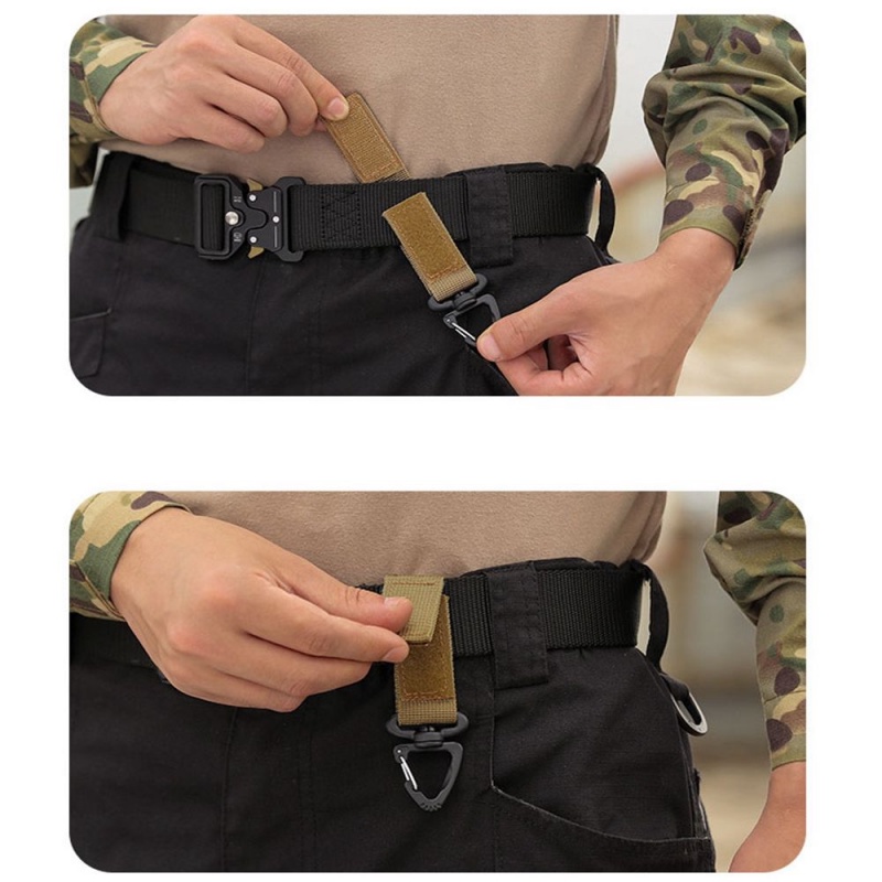 Hiking Rotatable Molle Tactical Ribbon Knapsack Keychain Triangle ...