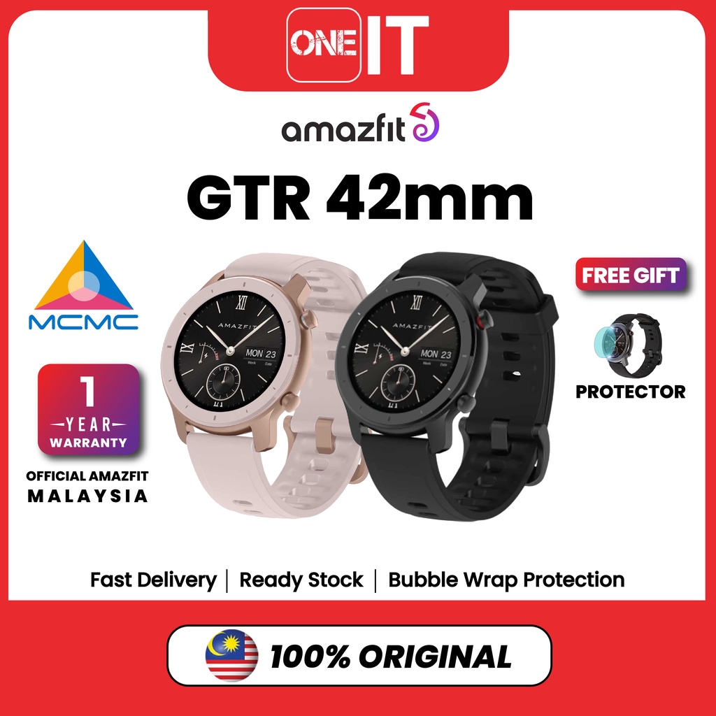 Amazfit GTR 3 Pro Smartwatch - Original 1 Year Warranty By Amazfit Malaysia