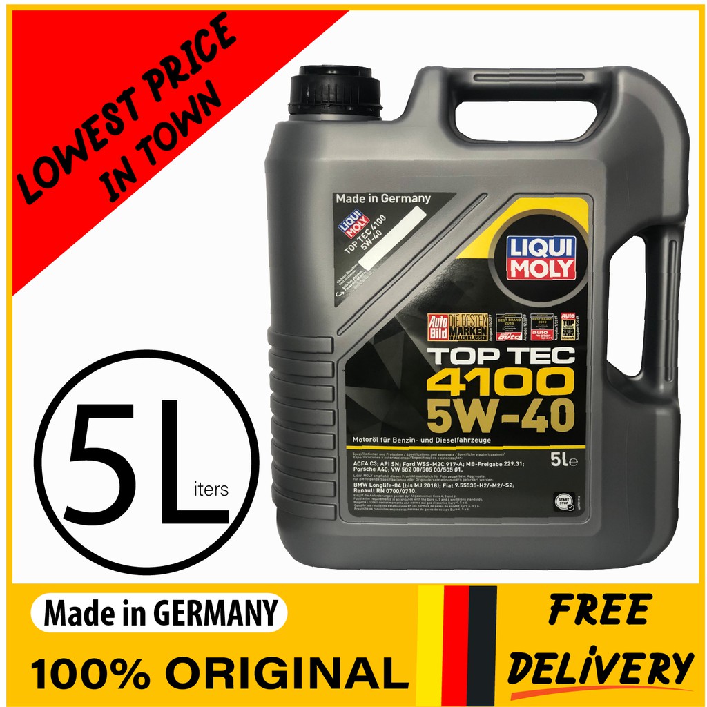 LIQUI MOLY Full Synthetic Engine Oil 5W-30 5 Liters