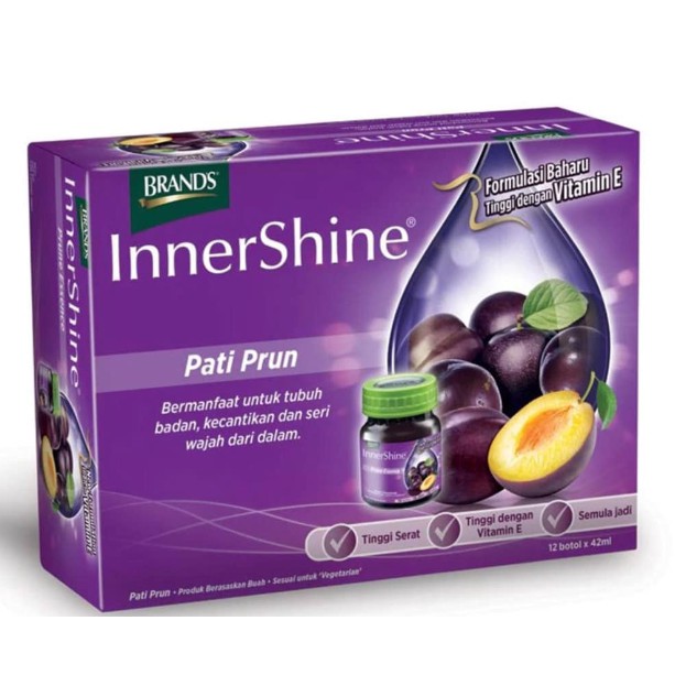 BRAND'S InnerShine Prune Essense + Vitamin E (12 x 42ml) WT1 | Shopee ...