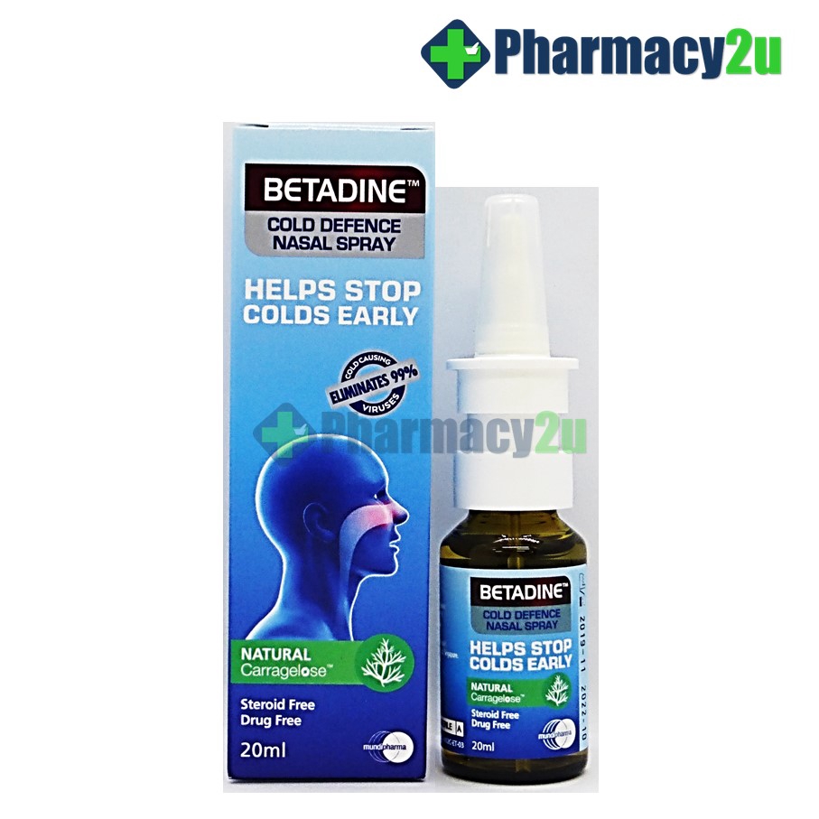 BETADINE COLD DEFENCE NASAL SPRAY 20ML *EXP12/2024* Shopee Malaysia