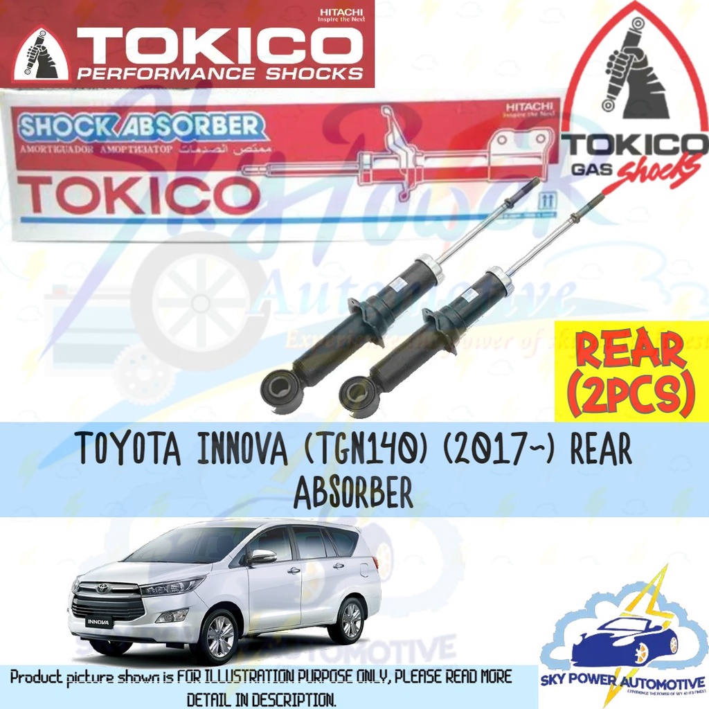 TOYOTA INNOVA TGN140 (2017~) TOKICO TKC SHOCK ABSORBER REAR 2PCS ...