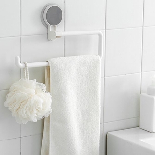 Suction Cup Toilet Paper Holder White Bathroom ABS