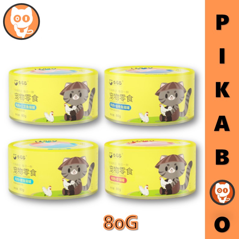 Curly Tail Real Fresh Meat Cat Canned Food 80g Cats Wet Foods Pet Meal