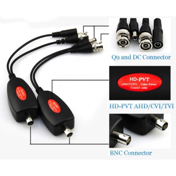 CCTVCoaxial Cable Balun Multiplexer for CCTV Cameras AHD/CVI/TVI Video