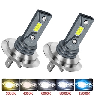 2Pcs H7 LED Light Mini Super Bright H4 H1 H3 Car Fog Light H8 H11