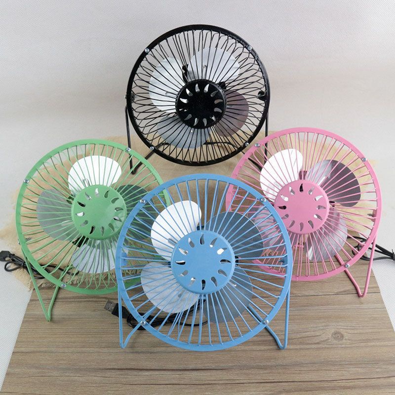 Mini USB Metal Fan 6 inch Desktop Office Table Fan Super Cooling
