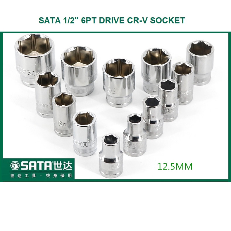 Sata 1/2″ Drive 6 Point CR-V Metric Socket | Shopee Malaysia