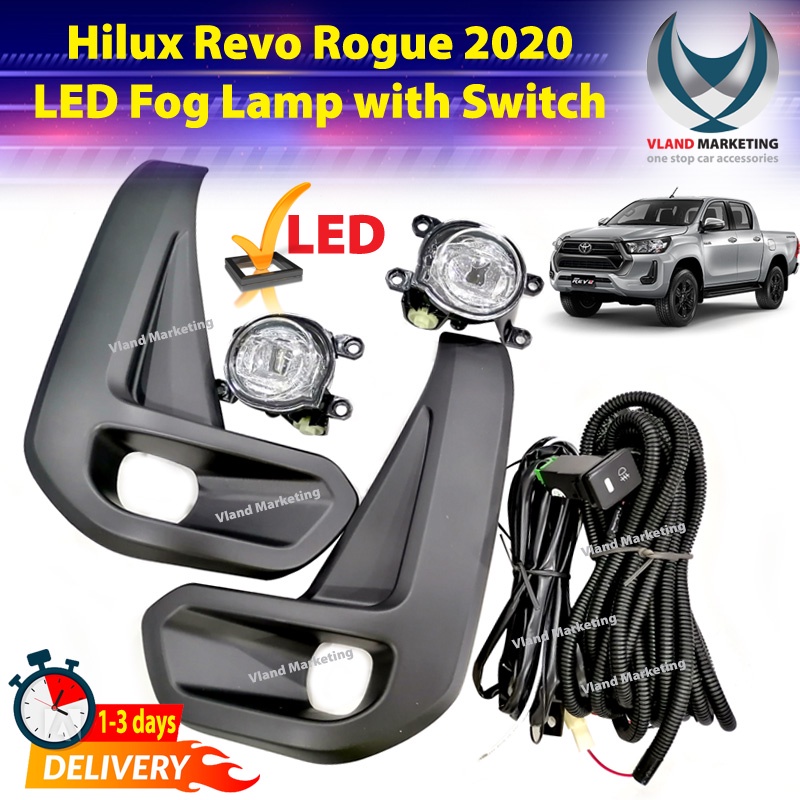 Dlaa Toyota Hilux Revo Rogue Fog Lamp With Glossy Black