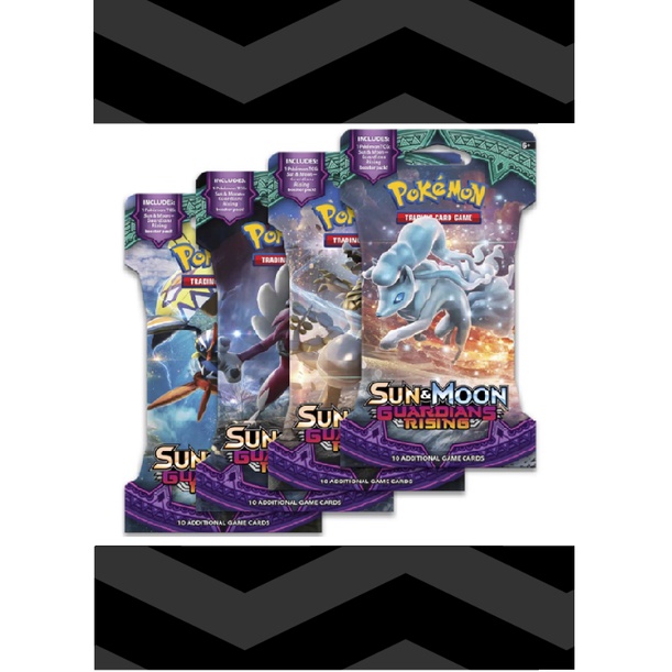 Pokemon SM2 Guardians Rising Sleeved Booster Pack x1 RANDOM ARTWORK ...