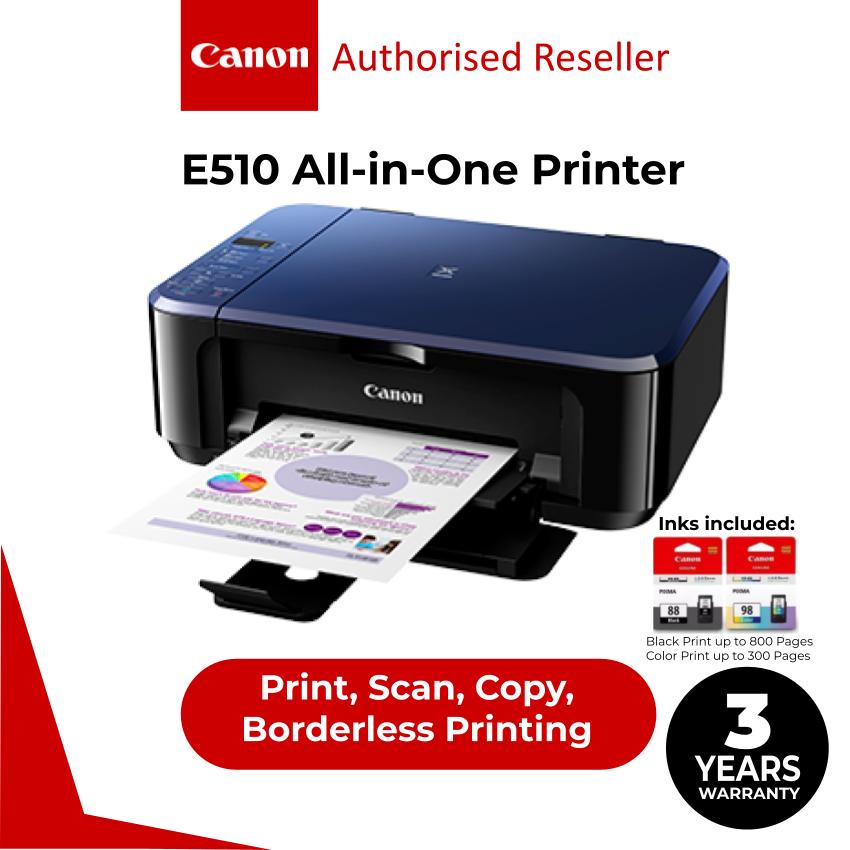 CANON Pixma E510 Advanced AllInOne Print/Scan/Copy for HighYield Low