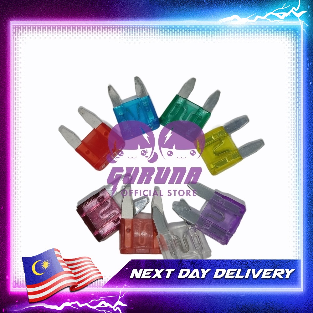 1PC Mini Plug In Fuse Fius Motosikal Kereta Lori Fuse Car Lorry Vehicle ...