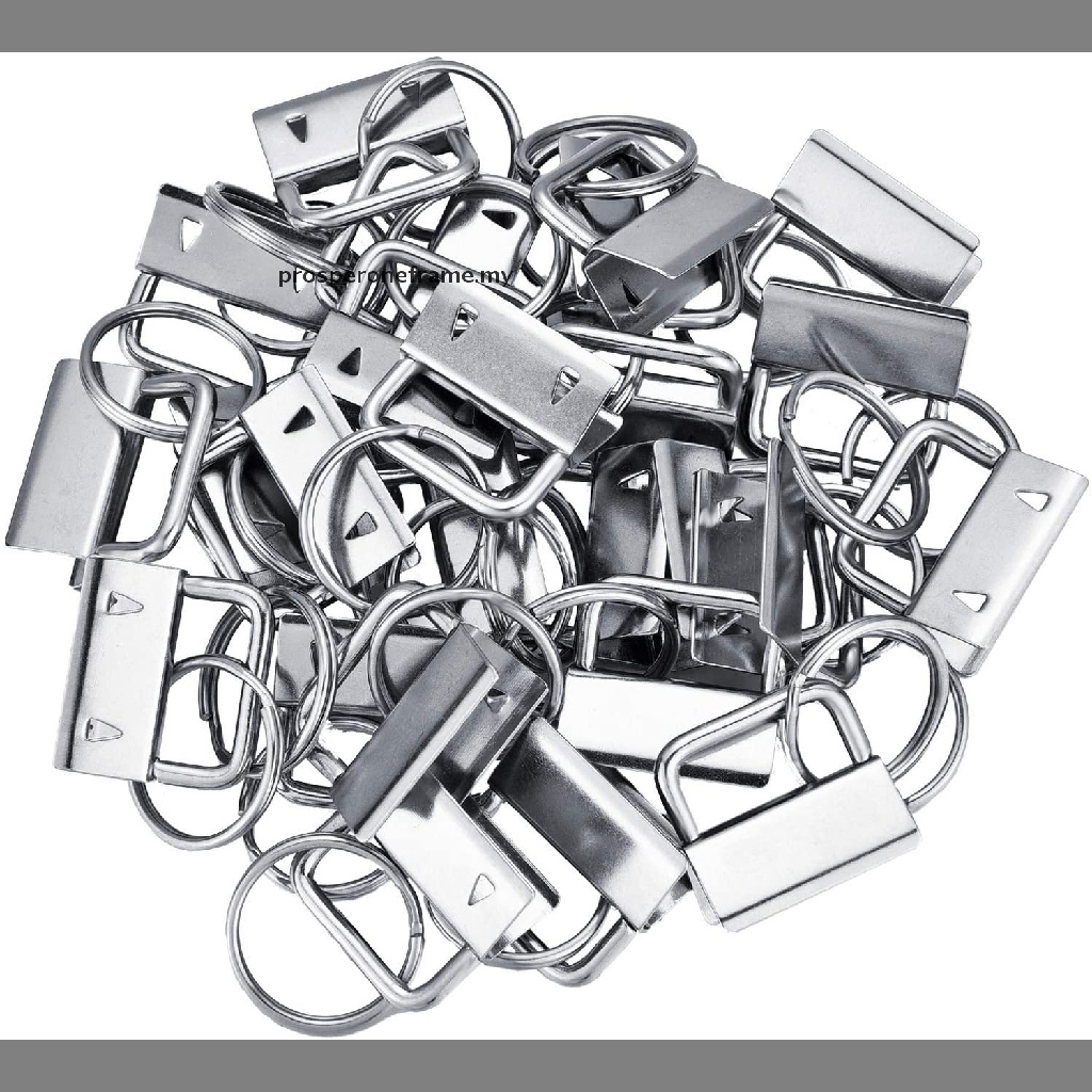 【prosperoneframe】 50 Pieces Key Fob Hardware Key Chain Fob Wristlet